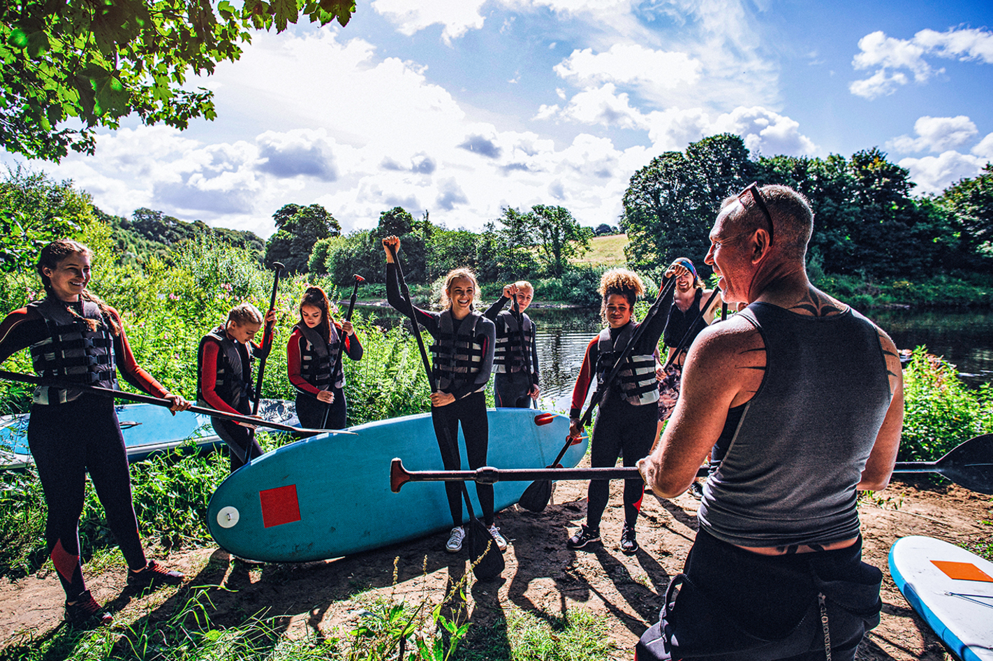 Teambuilding und SUP fahren in Graz