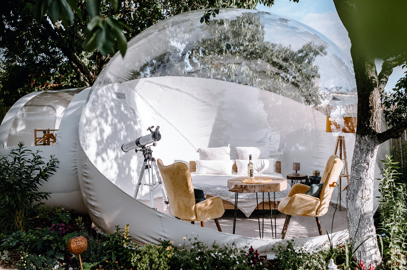 Übernachtung im Bubble Haus Zehdenick für 2 (1 Nacht) – Eure idyllische Wohlfühloase: das Bubble Haus in Zehdenick
