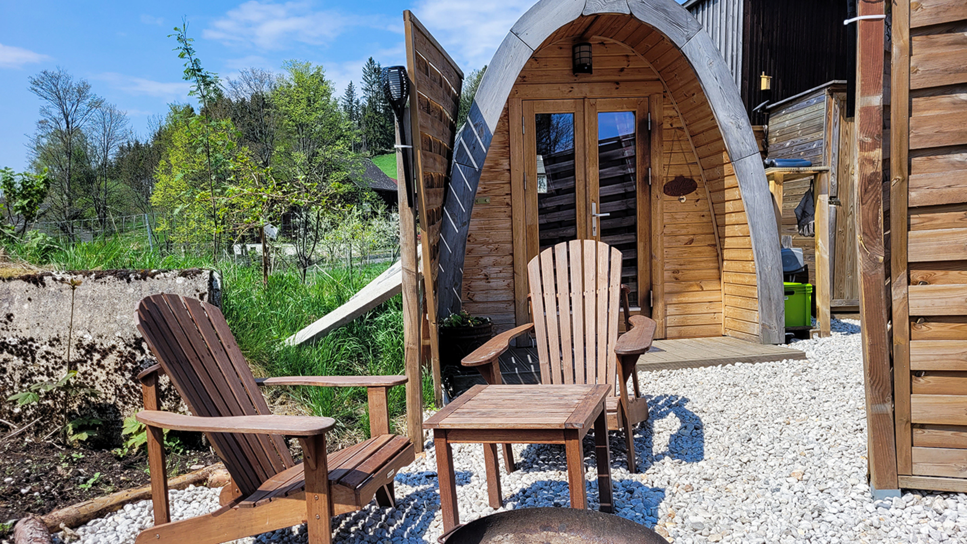 Übernachtung im Holz POD Neuhaus an der Eger