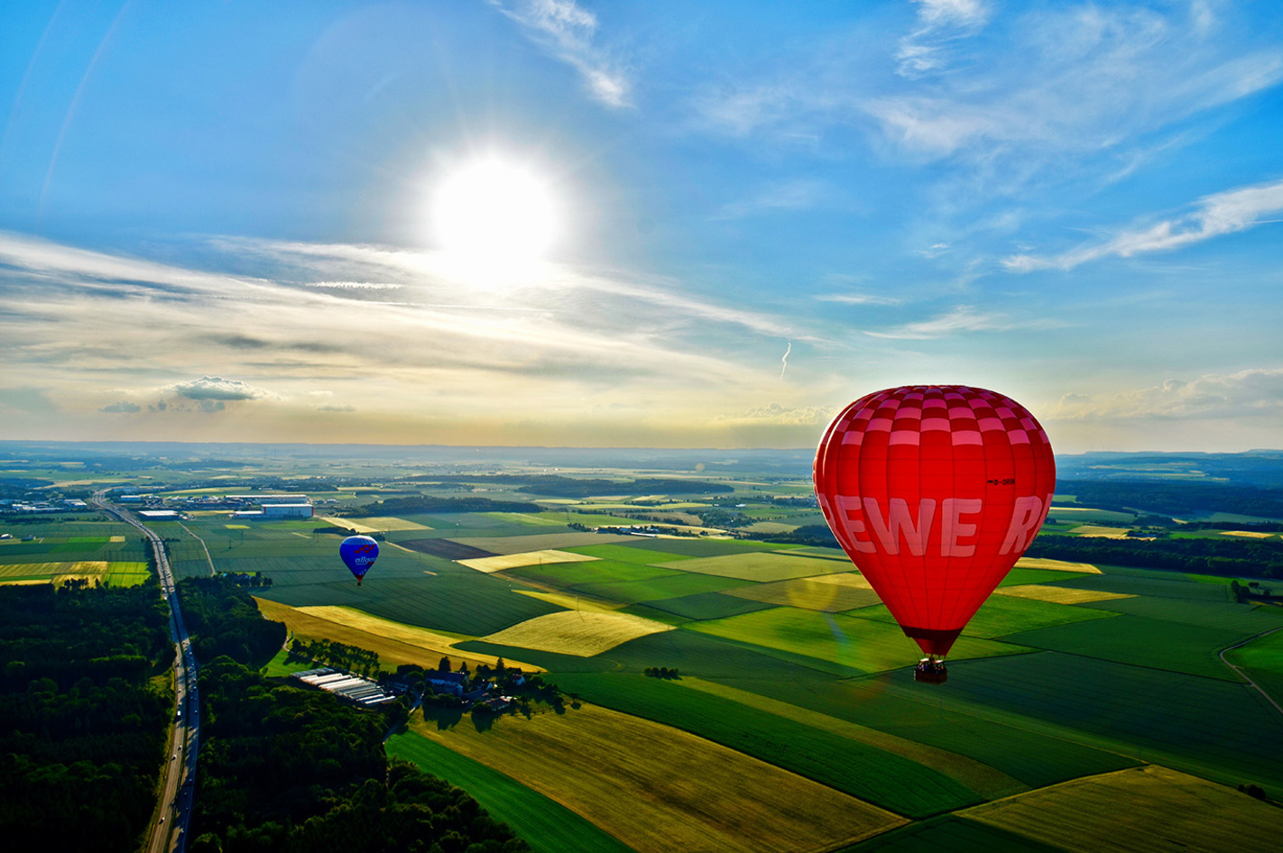 Morgendliche Ballonfahrt in Ulm