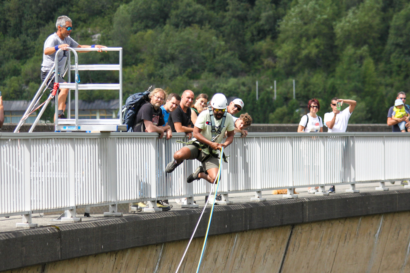 Giant Swing am Schlegeis-Stausee im Zillertal in Ginzling