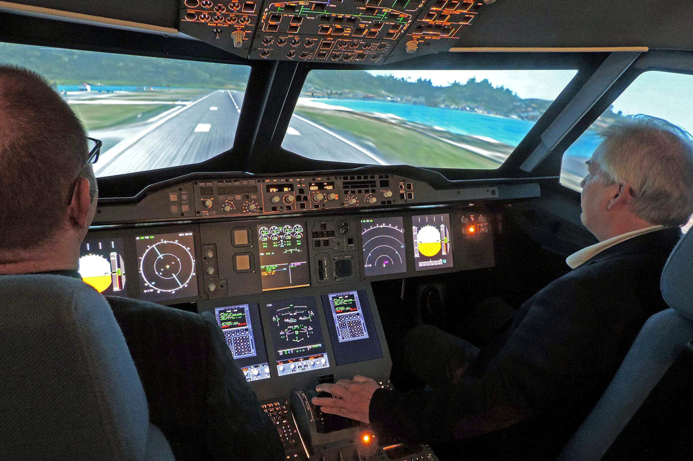A380 Fixed-Base-Flugsimulator in Egelsbach