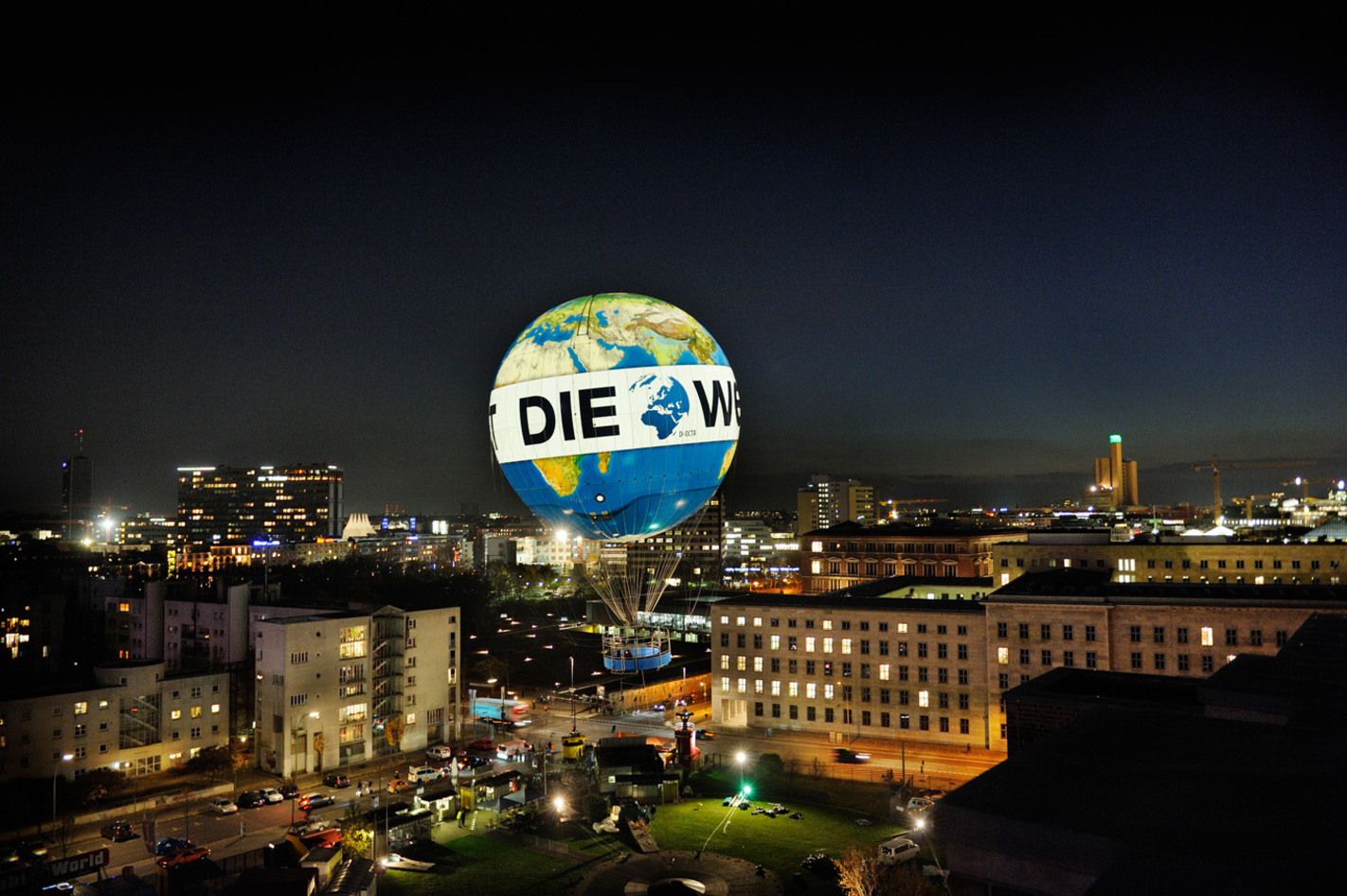 Berlin-Panorama aus dem Welt-Ballon