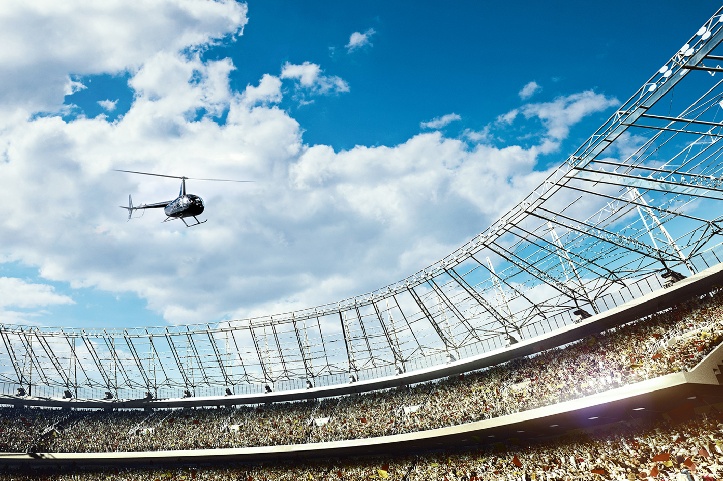 Heli-Stadionrundflug übers Rheinland in Sankt Augustin