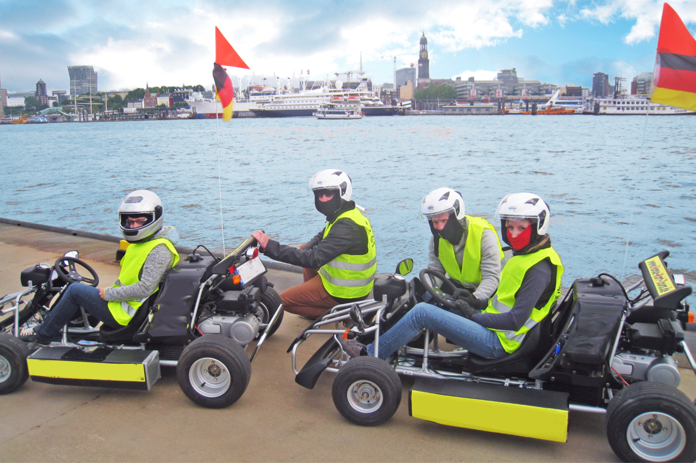 City- & Überland-Kart-Tour Hamburg