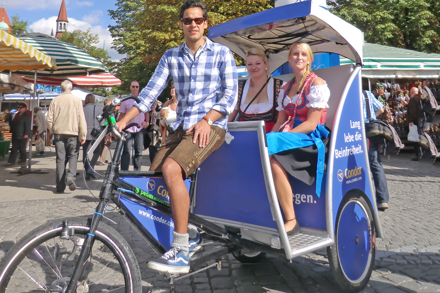 Rikscha-Tour durch München für 2 (30 Minuten)